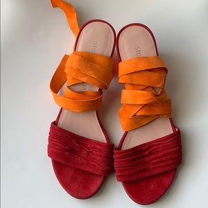 Lucite heels Stuart Weitzman in Bold colors!